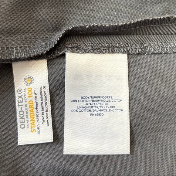 NWOT, Lands' End, Chic Plus-Size Short Skirt, 22W, Gray - Picture 9 of 9